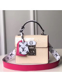 Louis Vuitton Spring Street Top Handle Bag in Creme White Vernis Leather M90454 2019