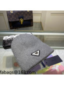 Prada Wool Knit Hat Grey 2021 110589