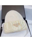 Prada Knit Hat White 2021 05