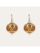 Valentino VLogo Crystal Earrings Gold 2020