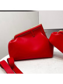 Fendi First Medium Nappa Leather Bag Red 2021 80018L