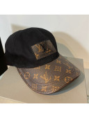 Louis Vuitton Monogram Canvas Baseball Hat Black 2021 