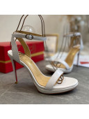 Christian Louboutin Calfskin Sandals 10cm/12cm White 2021