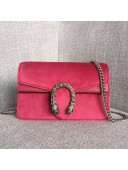 Gucci Dionysus Velvet Super Mini Bag 476432 Pink