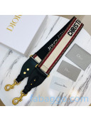 Dior 'Christian Dior' Embroidered Strap Red/Black 12 2020