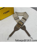 Fendi Strap You Ribbon Shoulder Strap Beige/Grey 2021 912