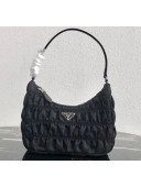 Prada Nylon and Saffiano Leather Mini Bag 1NE204 Black 2020