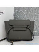 Celine Nano Belt Bag In Grained Calfskin Dark Grey 2020