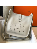 Hermes Evelyne Bag 29cm in Togo Calfskin Pearly Grey 2021