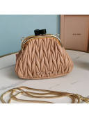 Miu Miu Belle Nappa Leather Chain Mini Bag 5BP016 Beige 2021