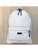 Balenciaga Explorer Cotton Canvas Backpack White 2017