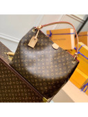 Louis Vuitton Graceful MM Hobo Bag in Monogram Canvas/Peony M43703 2022