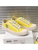 Chanel Wave Sole Canvas Sneakers Yellow 2019