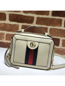 Gucci Ophidia Leather Mini Shoulder Bag 602576 White 2020