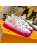 Louis Vuitton Stellar Allover Monogram Print Sneakers Pink 2020