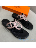 Hermes Beach Flat Sandals Pink 2020