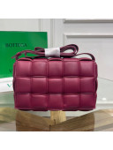 Bottega Veneta Padded Cassette Medium Crossbody Messenger Bag Cinnabar Red 2021