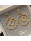 Dior Crystal CD Hoop Earrings 2019