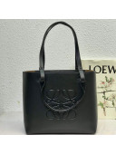 Loewe Anagram Calfskin Tote Bag Black 2021