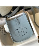 Hermes Evelyne Mini Bag 18cm in Togo Calfskin Flax Blue 2021