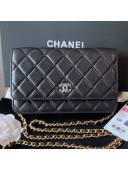 Chanel Quilted Lambskin Wallet on Chain WOC AP0529 Black 2019