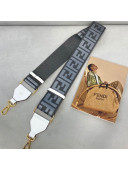 Fendi Strap You Shoulder Strap in Steel Grey FF Ribbon 2021