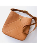 Chanel Hobo Bag in Calfskin AS2844 Brown 2021 