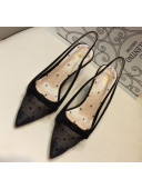 Valentino Mesh & TPU Slingback Pump Black 2020