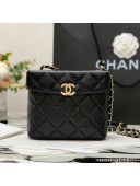 Chanel Lambskin Small Dinner Bag AS2877 Black 2021