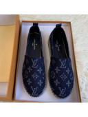 Louis Vuitton Starboard Monogram Demin Flat Espadrilles Dark Blue 2019  