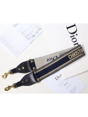 Dior Canvas "Christian Dior" Shoulder Strap Blue 2018