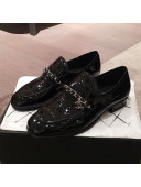 Chanel Patent Leather Loafers G34827 Black 2019