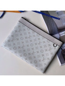 Louis Vuitton Discovery Pochette Monogram Canvas Pouch M62291 White 2019