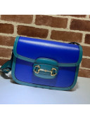 Gucci Horsebit 1955 Shoulder Bag 602204 Blue/Turquoise 2021