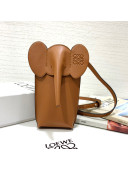 Loewe Elephant Pocket in Classic Calfskin Tan Brown 2021