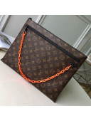 Louis Vuitton Men's A4 Pouch Chain Monogram Canvas M44484 2019