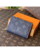 Louis Vuitton Cléa Wallet in Monogram Leather M80151 Navy Blue 2021