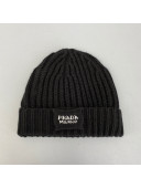 Prada Wool Knit Hat Black 2021