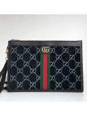 Gucci GG Velvet Pouch ‎575371 Black 2019