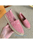 Louis Vuitton Since 1854 Starboard Flat Espadrilles 1A8D4M Pink 2020