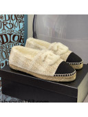 Chanel Tweed Wool Espadrilles Beige/Black 2021 112231