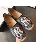 Gucci NY GG Canvas Flat Espadrilles Grey 2019