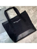 Balenciaga Men's Navy Canvas Tote Bag Black 2021