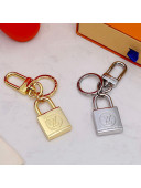 Louis Vuitton LV Nanogram Bag Charm and Key Holder Gold/Silver 2021 07