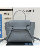 Celine Grained Calfskin Pico Belt Bag Pale Blue 2020