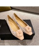 Chanel Tweed Camellia Bloom Ballerinas Pink 2021 112238