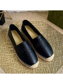 Dior Granville Espadrilles in Black Embossed Lambskin 2021