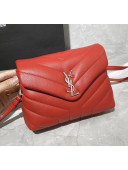 Saint Laurent LOULOU TOY Bag IN MATELASSÉ "Y" Leather 467072 Red 2020