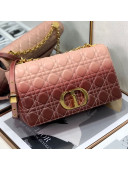 Dior Large Caro Bag in Pink Gradient Cannage Lambskin 2021