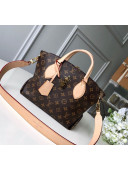 Louis Vuitton Flower Zipped Tote BB in Monogram Canvas M44359 Beige 2019